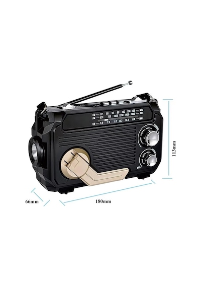 Puxing Px-777 Solar Güneş Panelli Portatif Analog Radyo