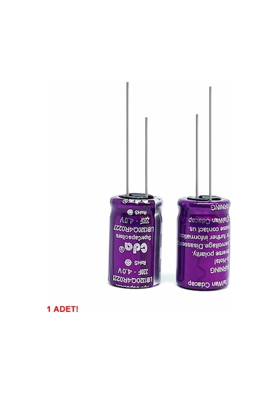 220f 4v 5a Süpercap 13x20mm Dıp Süper Kapasitör Enerji Depolama Güneş Rüzgar Akü Batarya Güç Kaynağı