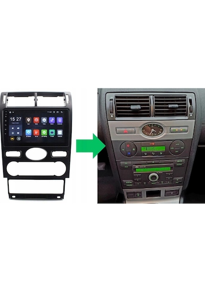 Ford Mondeo Dijital Klima 9"inch Android 14 Multimedya Sistemi 4-64 Navimex 2003-2007 Diğer