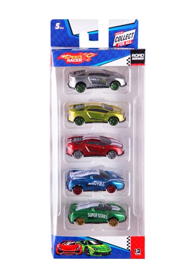 Yarış Arabaları 5 Li Set Karışık Renk Ve Model