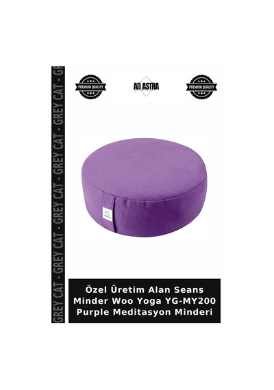 Özel Üretim Alan Seans Minder Woo Yoga Yg-my200 Purple Meditasyon Minderi Mor