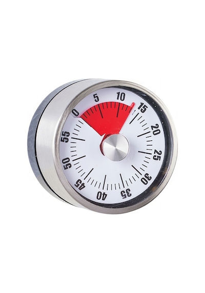Gri Metal Mekanik Mıknatıslı Klasik Zilli Mutfak Zamanlayıcı Timer Thr395by