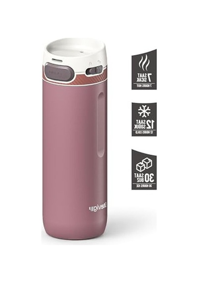 4 Action Trigger-control Çelik Termos 500 Ml Twilight Mauve St-230 Açık Beyaz