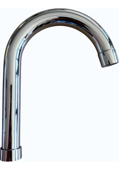 Delta Kuğu Batarya Borusu, Krom Kaplama, 360 Döner, Kısa Model 20.4 Cm Ve Uzun Model 25.4 Cm, Zarif Kuğu Formu Kı