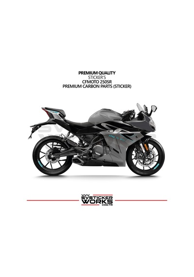 Cfmoto 250sr Sticker Karbon Folyo Kaplama Ön Kafa Yanı