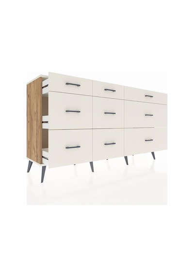 Kronos Konsol 9 Çekmeceli 176x59x99 Çam-aytaşı Çam-aytaşı