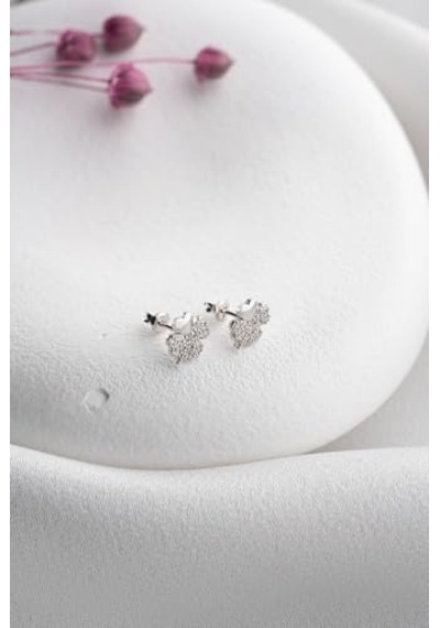 925 Ayar Gümüş Rodyumlu Minimal Zeytin Dalı Tragus Piercing Küpe Diğer