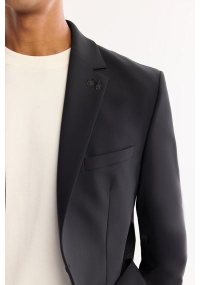 Avva Erkek Siyah Mono Yaka Bi-stretch Su İtici Kırışmaz Blazer Comfort Slim Fit Ceket A52y4009 Avva Erkek Siyah Mono Yaka Bi-stretch Su İtici Kırışmaz Blazer Comfort Slim Fit Ceket A52y4009