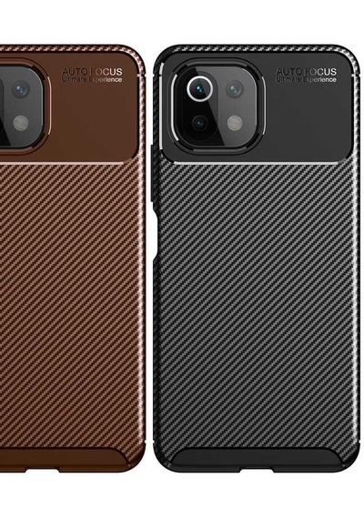 Xiaomi Mi 11 Lite Kılıf Zore Negro Silikon Kapak Siyah