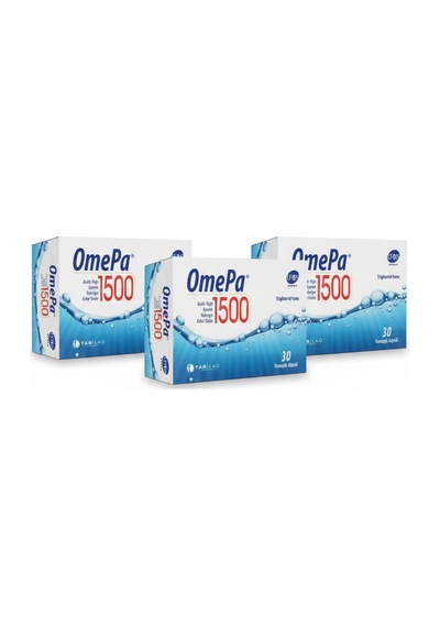 Omepa 1500 Balık Yağı 30 Yumuşak Kapsül 3 Lü Set