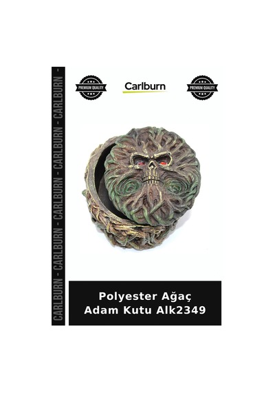 Özel Üretim Dekoratif Figürlü Ev Aksesuarı Hediyelik Polyester Ağaç Adam Kutu Alk2349