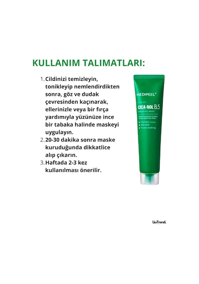 Medipeel Medi-peel Phyto Cica Nol B5 Wrapping Mask 70 Ml Sakinleştirici Etkisi Olan Yüz Filmi Maskesi M0112