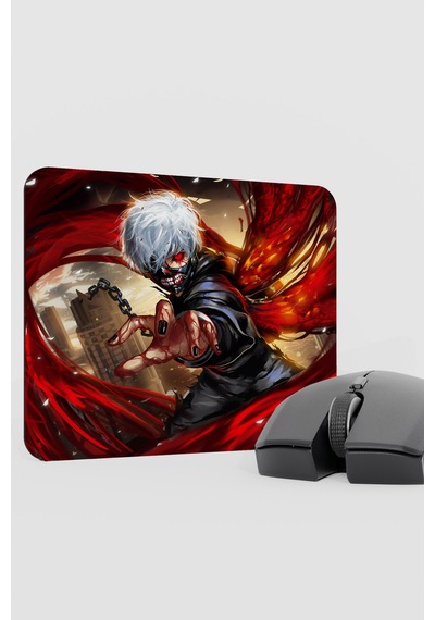Tokyo Ghoul Anime V4 - 22x18 Gaming Kauçuk Kaymaz Taban Mouse Pad Fare Altlığı