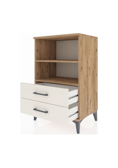 Hyperion Komodin 2 Raflı 2 Çekmeceli 60x44x96 Çam-aytaşı Çam