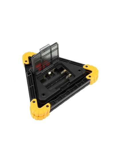 Shopytech Şarjlı Üçgen İkaz Lambası Cob Led Araç Arıza Uyarı Lambası Usb Şarjlı Acil Durum Trafik Gü