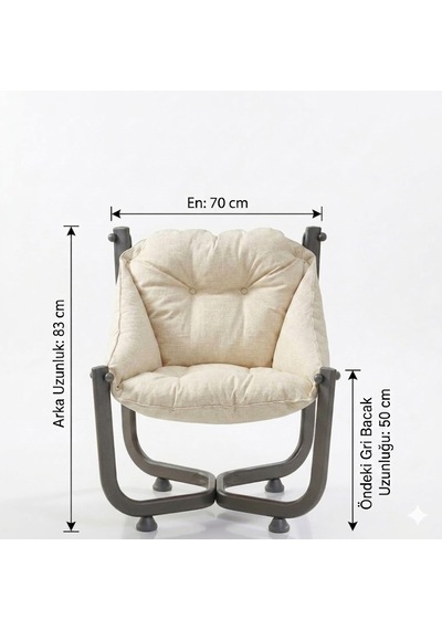 Missidea Standart Elit Relax Ekru Koltuk