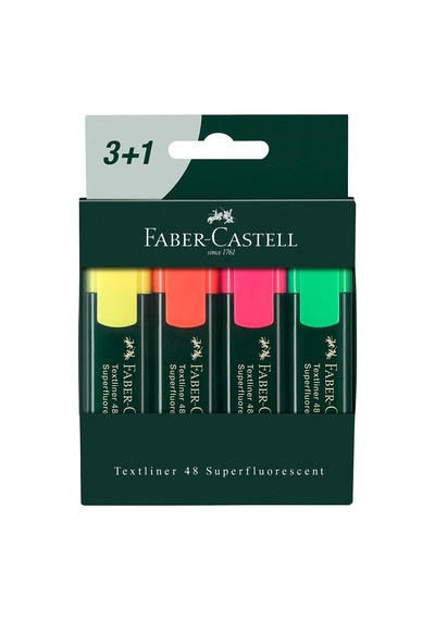 Faber-castell Textliner 48, 3+1 124-Pembe