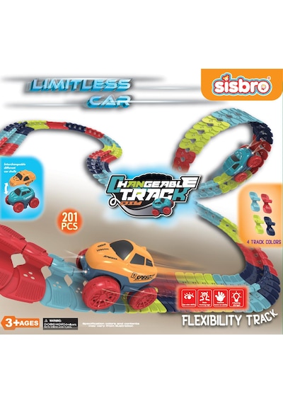 Limitless Car Eğlenceli Araç ve Yol Seti 201 Parça