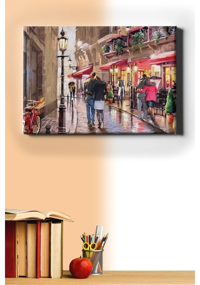 Webstyle Sayılarla Boyama Seti Kasnaklı Aşk Sokağı 40 X 50 Cm