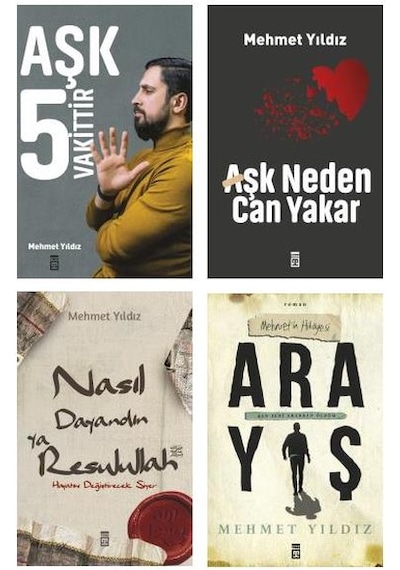 Timaş Mehmet Yıldız Aşk Neden Can Yakar Seti 4 Kitap