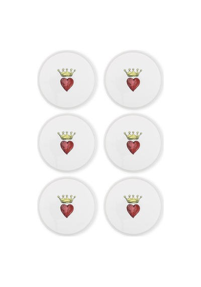The Mia Luv Servis Tabağı 6lı Set 26 Cm Çok Renkli