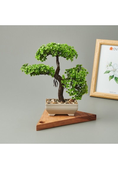 Dekor Saksılı Yapay Ağaç - Asorti - 20x22 Cm Çok Renkli