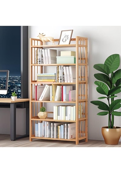 Valkyrie 6 Katlı Bambu Raf Kitaplık 78x23x149,5 Cm Çok Amaçlı Düzenleyici Dekoratif Organizer Kahverengi Valkyrie 6 Katlı Bambu Raf Kitaplık 78x23x149,5 Cm Çok Amaçlı Düzenleyici Dekoratif Organizer Kahverengi