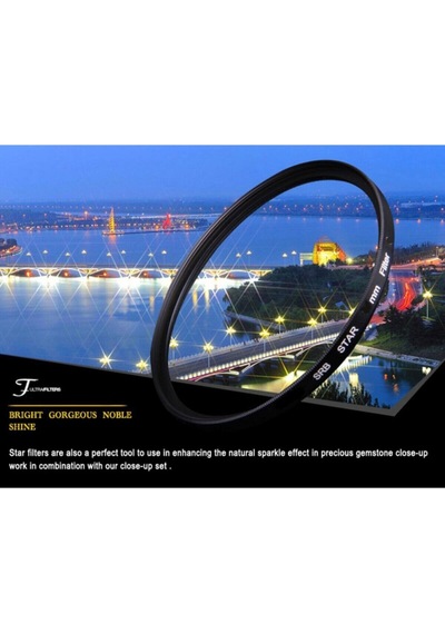 Nikon D5000 D5100 D5200 18-55mm Lens İçin 52mm Star Yıldız 8 Filtre
