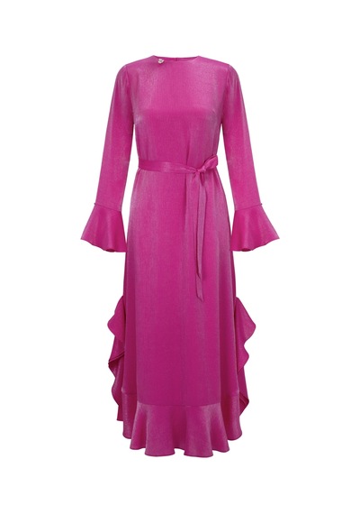 Senna Henrıetta Dress Fuşya Fuşya