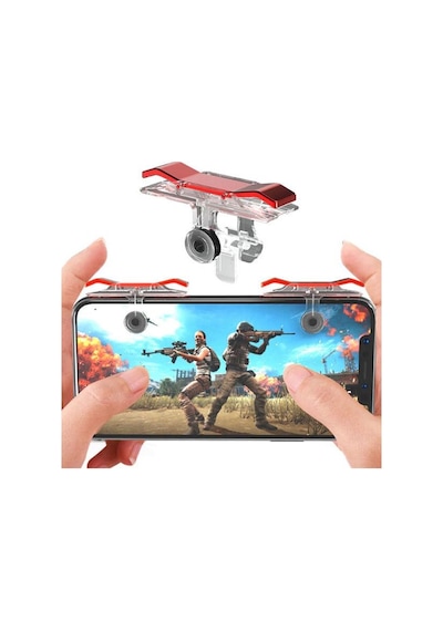 Pubg E9 Telefonlar Için Oyun Adaptörü Ikili Ateş Tetik Düğmesi