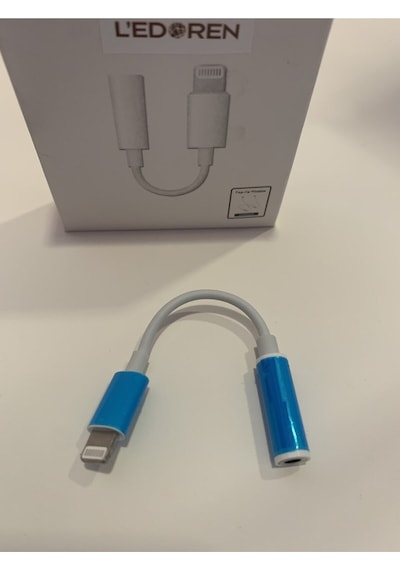 Apple Uyumlu iPhone  14/13/12/11/x/8/7 Için Lightning To 3.5mm Jack Kulaklık Dönüştürücü Adaptörü