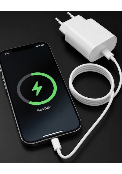 İphone 14 13 12 Mini 11 Xr Xs X 20w Hızlı Şarj Adaptörü Beyaz