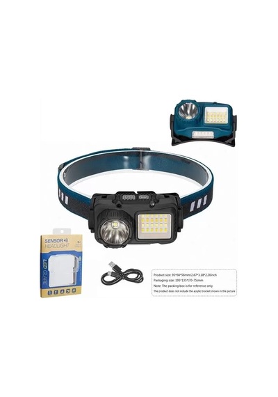 Hubrendy Sh Powermaster S02 Siyah Sensörlü Kafa Lambası