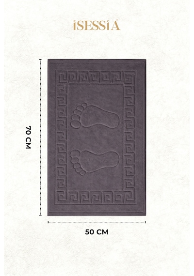 Serra 5 Adet %100 Pamuk En Iyi Emici Ayak Havlusu Konforlu Banyo Paspası 50x70cm Diğer