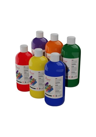 Ara Renkler Akrilik Boya 6'lı Set 6x500gr 0,15 L