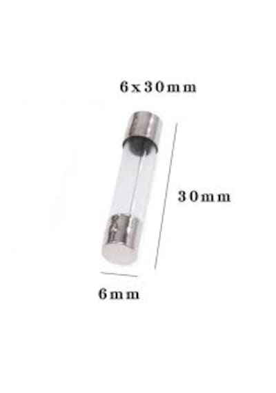 20 Amper Büyük Boy Cam Sigorta 6x30 Mm - 100 Adet