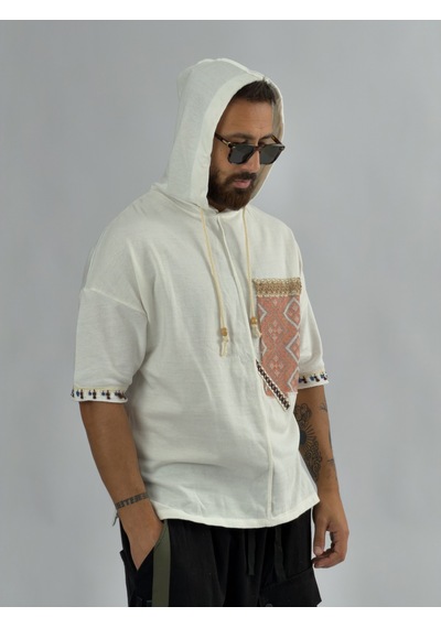 Cocopelli Tasarım Kapüşonlu Erkek Sweatshirt Coc3452 Çok Renkli