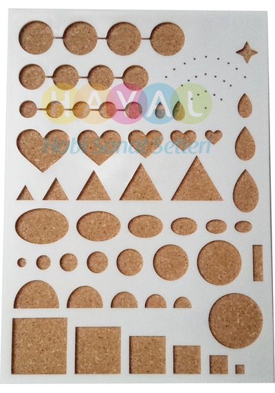 Quilling Şekillendirme ve Boyutlandırma Şablonu