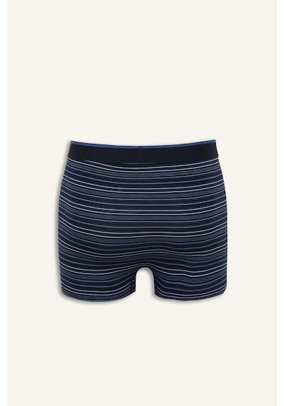 Defacto Regular Fit Çizgili Ve Düz 3lü Boxer I4019ax26aunv30 Lacivert-nv30
