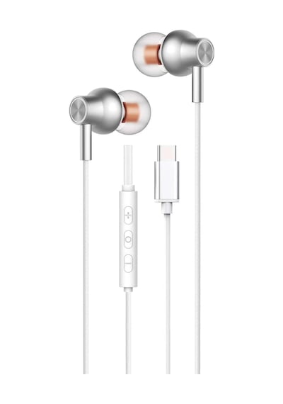 Type C Kulaklık, Type C Çıkışı Olan Tüm Modelleri Destekler Model Seçmez Bass Tiz Hd Ses Kalitesi Tpc-02 Beyaz