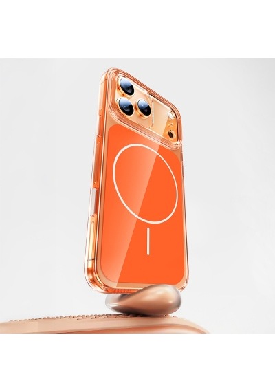 Lexroo İphone 17 Pro Mag Safe Şarj Özellikli Şeffaf Kamera Kontrol Butonlu Lugano İnce Kılıf - Tu