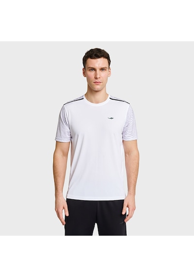 Lescon 26b-1024 Antrenman Kısa Kol Beyaz Erkek T-shirt 26btea001024