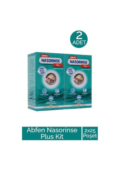 Abfen Nasorinse Plus Kit 25 Poşet 2 Adet