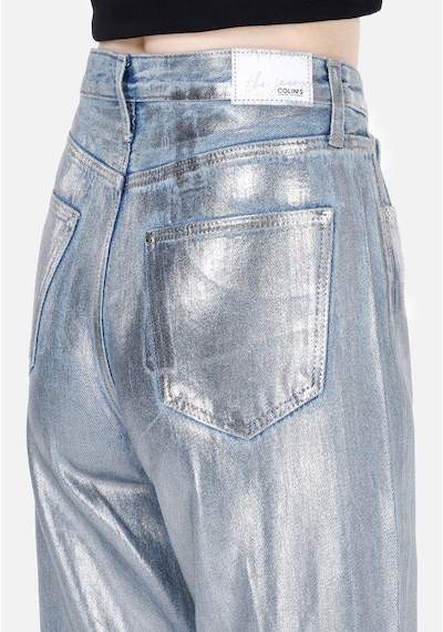 Colin's Colins 970 Berry Regular Fit Yüksel Bel Geniş Paça Kadın Denim Jean Pantolon Cl1070709 Q1.v1 Dn40279 Denim