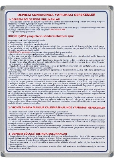 Deprem Sonrası Levha Alüminyum Çerçeve