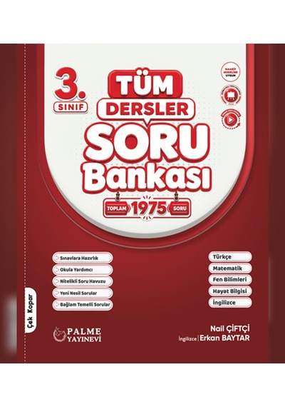 Palme Yayınevi 3. Sınıf Tüm Dersler Soru Bankası