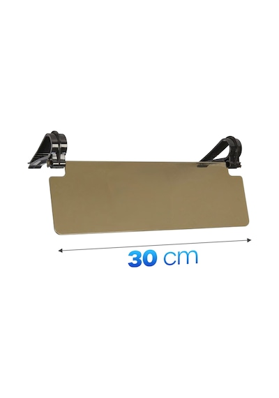 30 Cm Güneşlik Vizörü Güneşlik Yansıma Önleyici Akrilik Perde Gri 30 Cm
