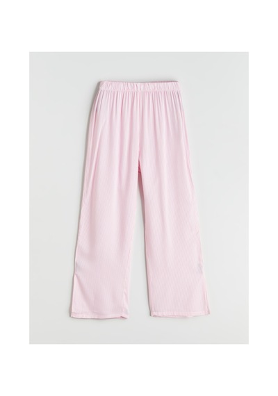 Lcw Dream Pembe V Yaka Çizgili Kadın Pijama Takımı