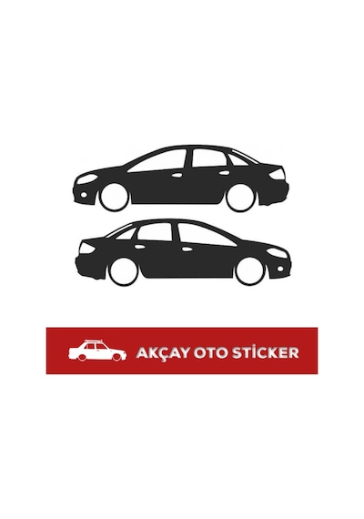 Fiat Linea Sticker Linea Gölge Sticker Linea Araba Sticker