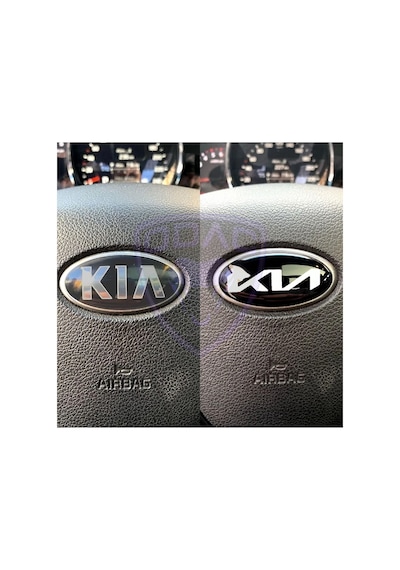 Direksiyon Içi Kıa Yeni Logo Sticker Dekorasyon, Cerato, Ceed, Rio Forte, Sportage, Sorento, Picanto